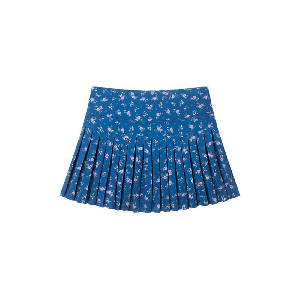Andy & Evan Girls  Floral Print Athletic Skort, Blue